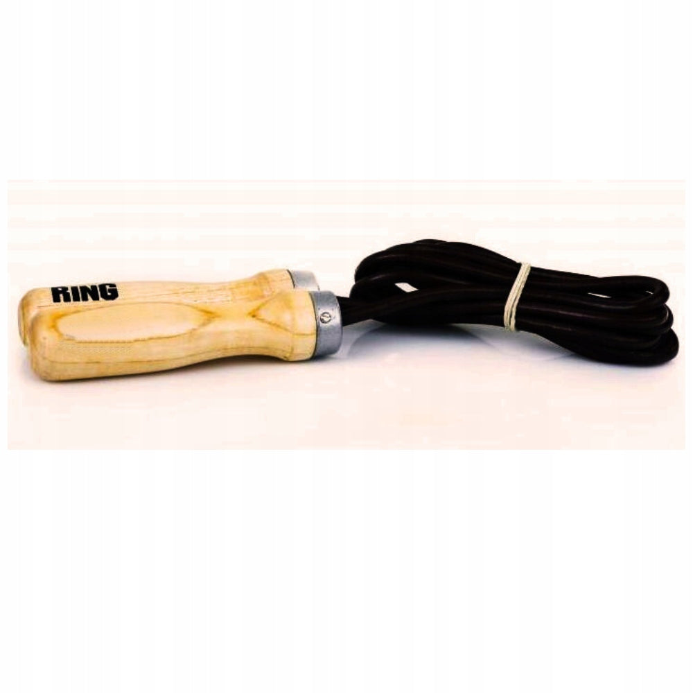 Wooden jump rope with bearing straps Color brown