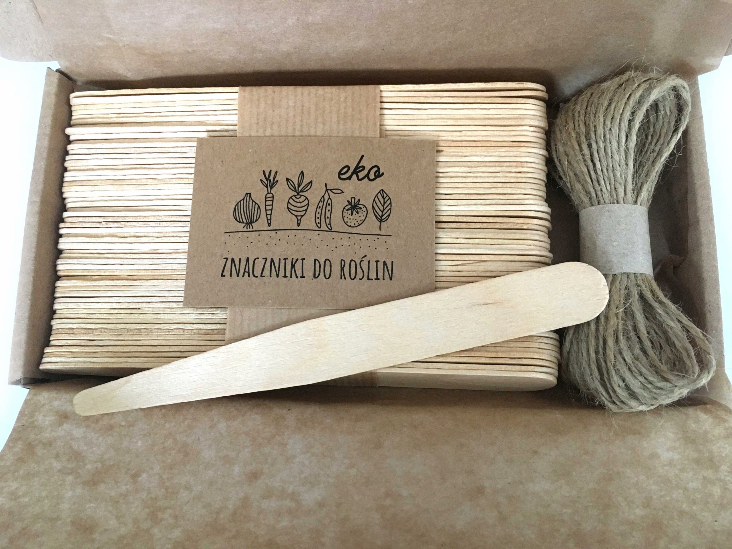 Wooden labels for plants, 50 pcs. ECO Color other