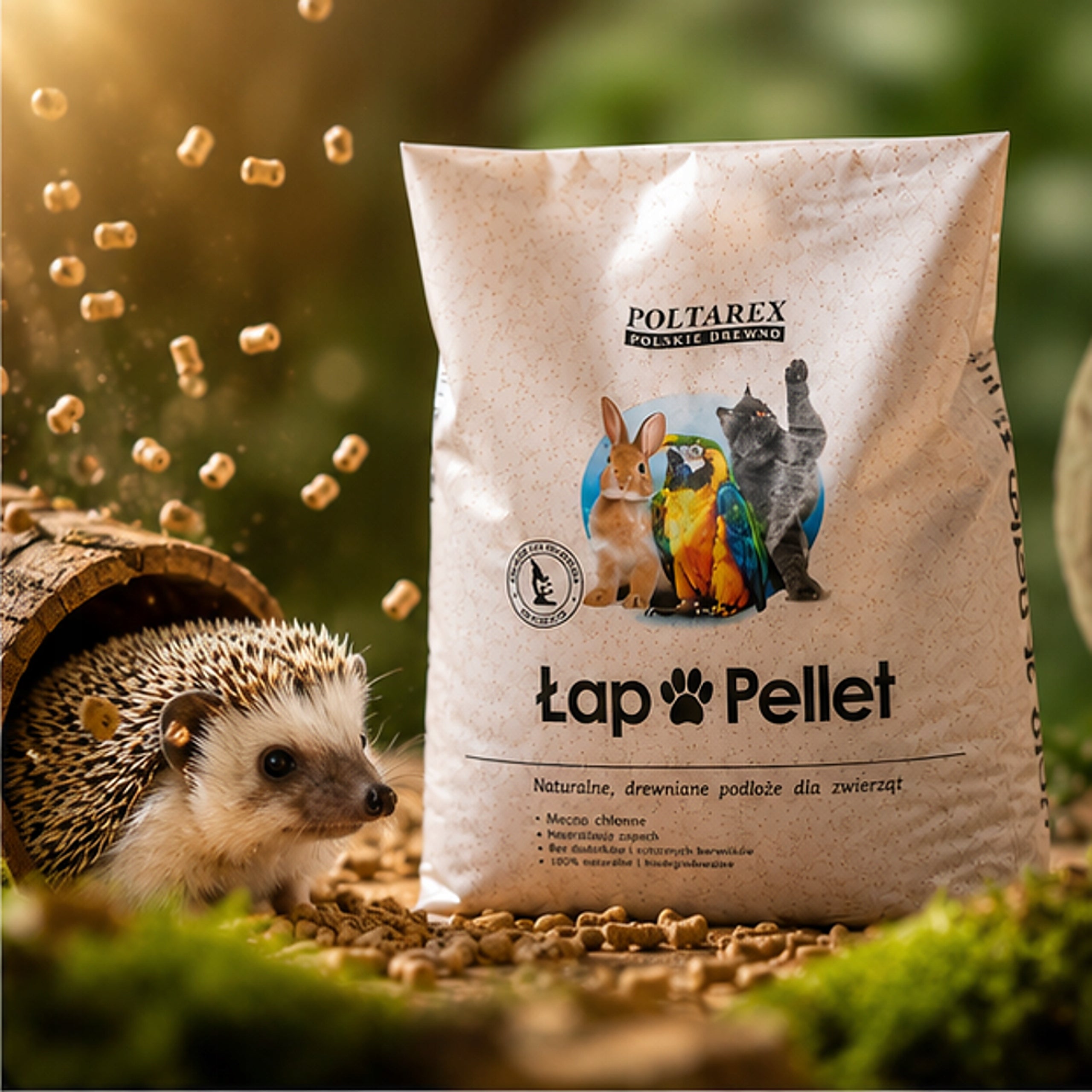 Wooden litter for Cat, Rodents Clumping 7,5 L natural eco absorbent Brand no brand