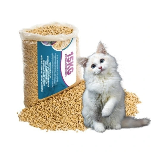 Wooden litter for cats 15 kg pellets Kind wooden