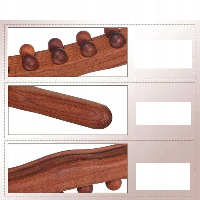 Wooden massage roller with projections, 58 cm Manufacturer code X002C2AYX5