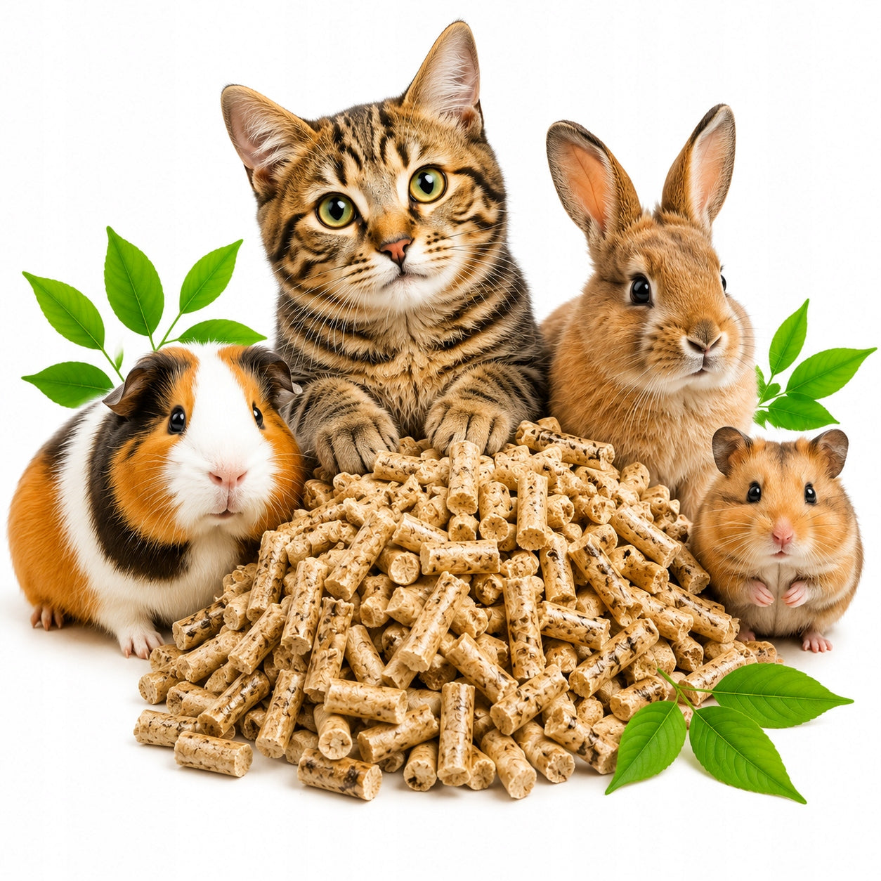Wooden pellet 15kg for cat rabbit rodent hamster pig Manufacturer code pellet 15kg