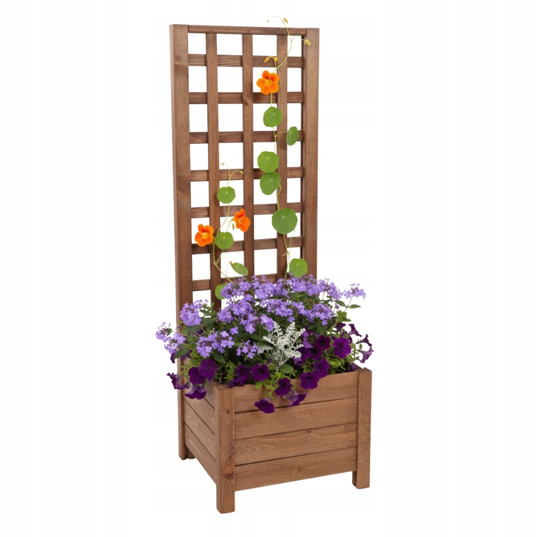 Wooden pergola garden pot flower box 116x40x40 ECO Packaging status original