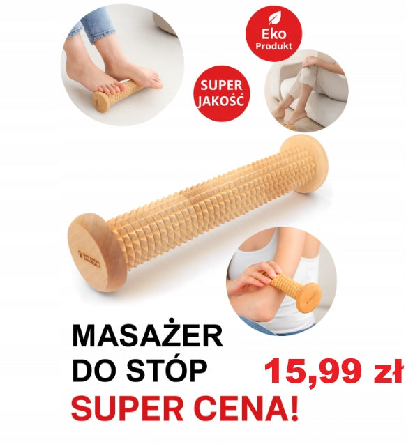 Wooden roller massager anti-cellulite for thigh legs lymphatic drainage