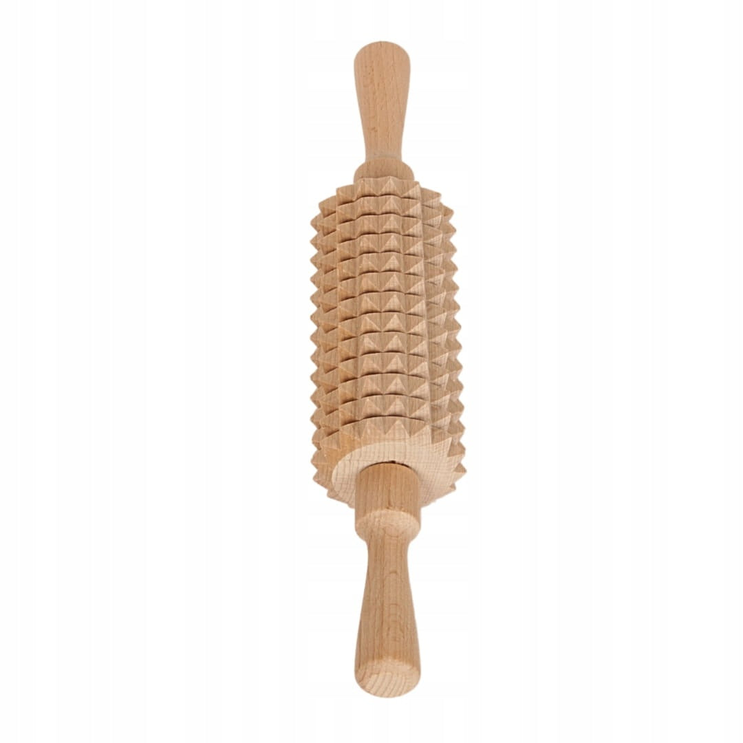 Wooden roller massager with handles 28cm - 1pc.