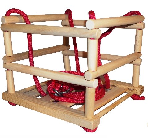 Wooden rung swing COLORS