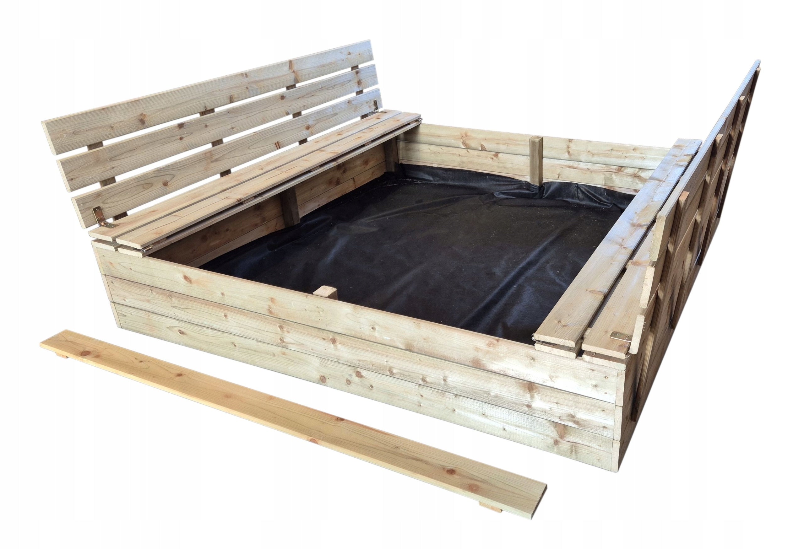Wooden sandbox 153 x 150 cm impregnated wood