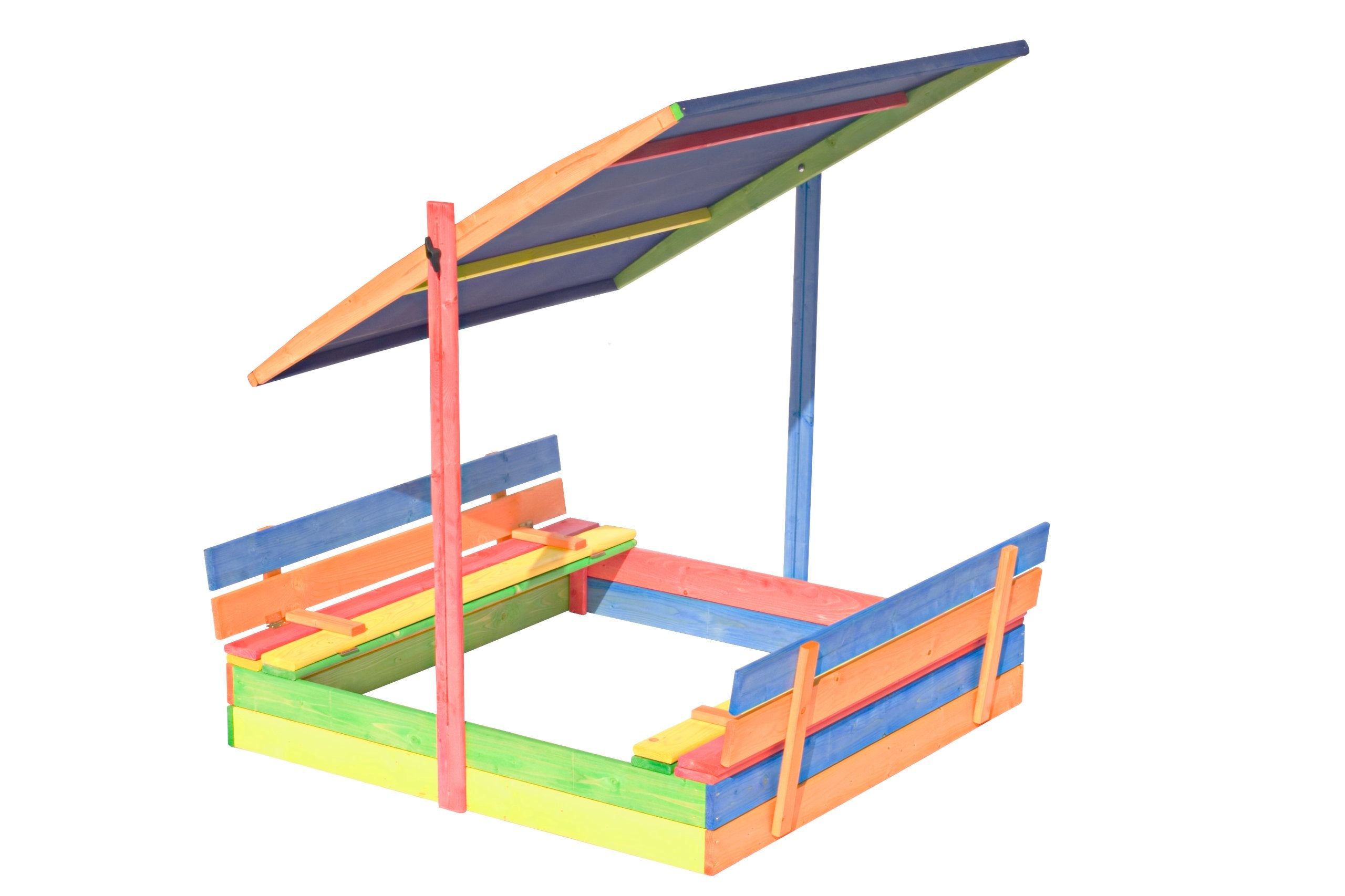 Wooden sandbox with visor 120 x120 EAN (GTIN) 5904067789029
