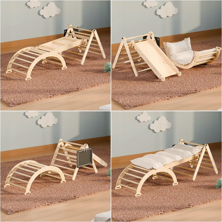 Wooden square toys for small children Dominant material wood