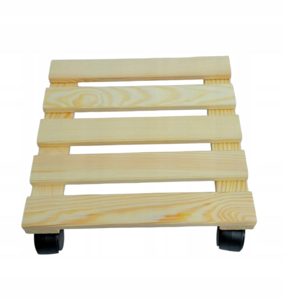 Wooden stand pot stand flower platform on wheels-PRODUCER Packaging status original