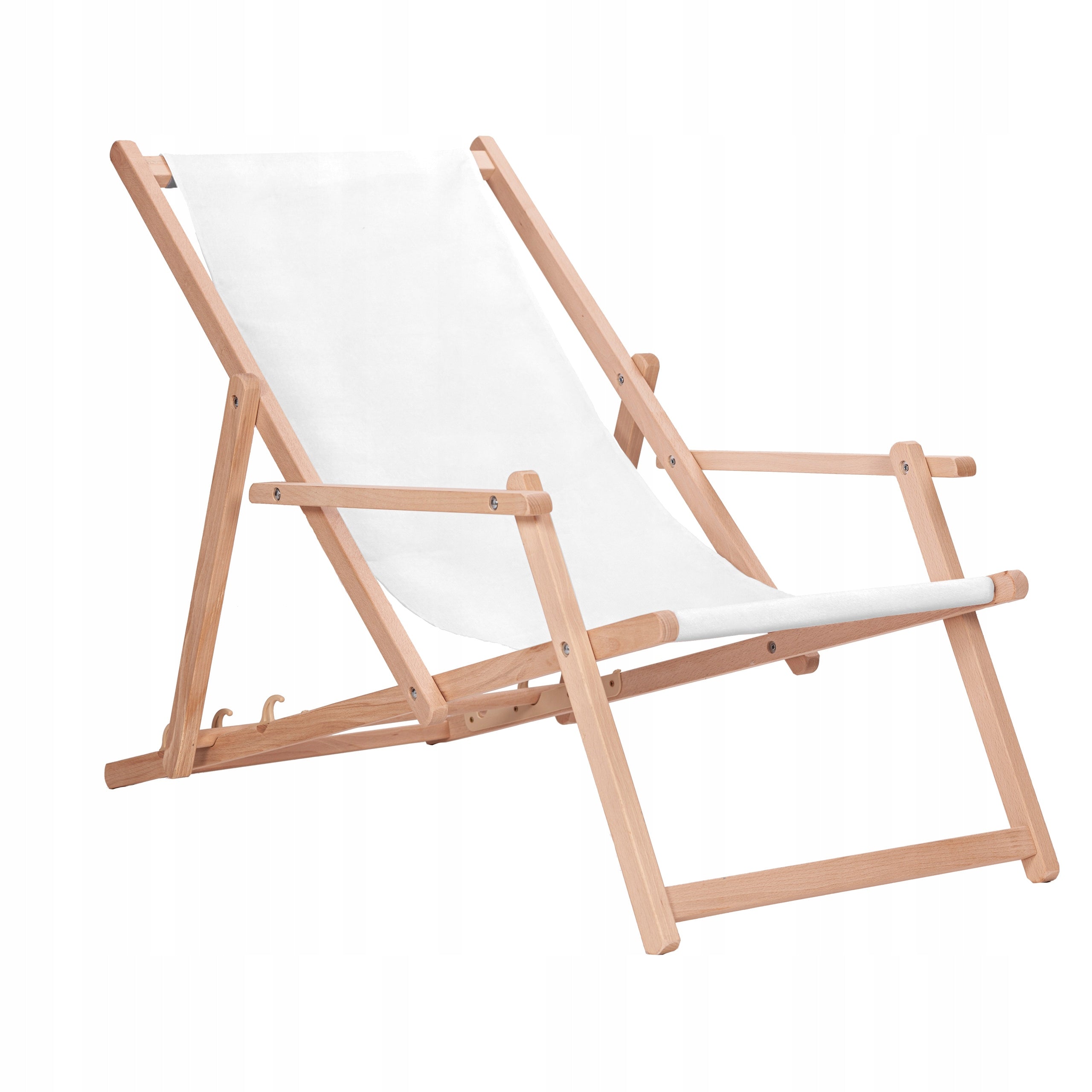 Wooden sun lounger with armrests Brown garden San-Drew TP22 Brand San-Drew