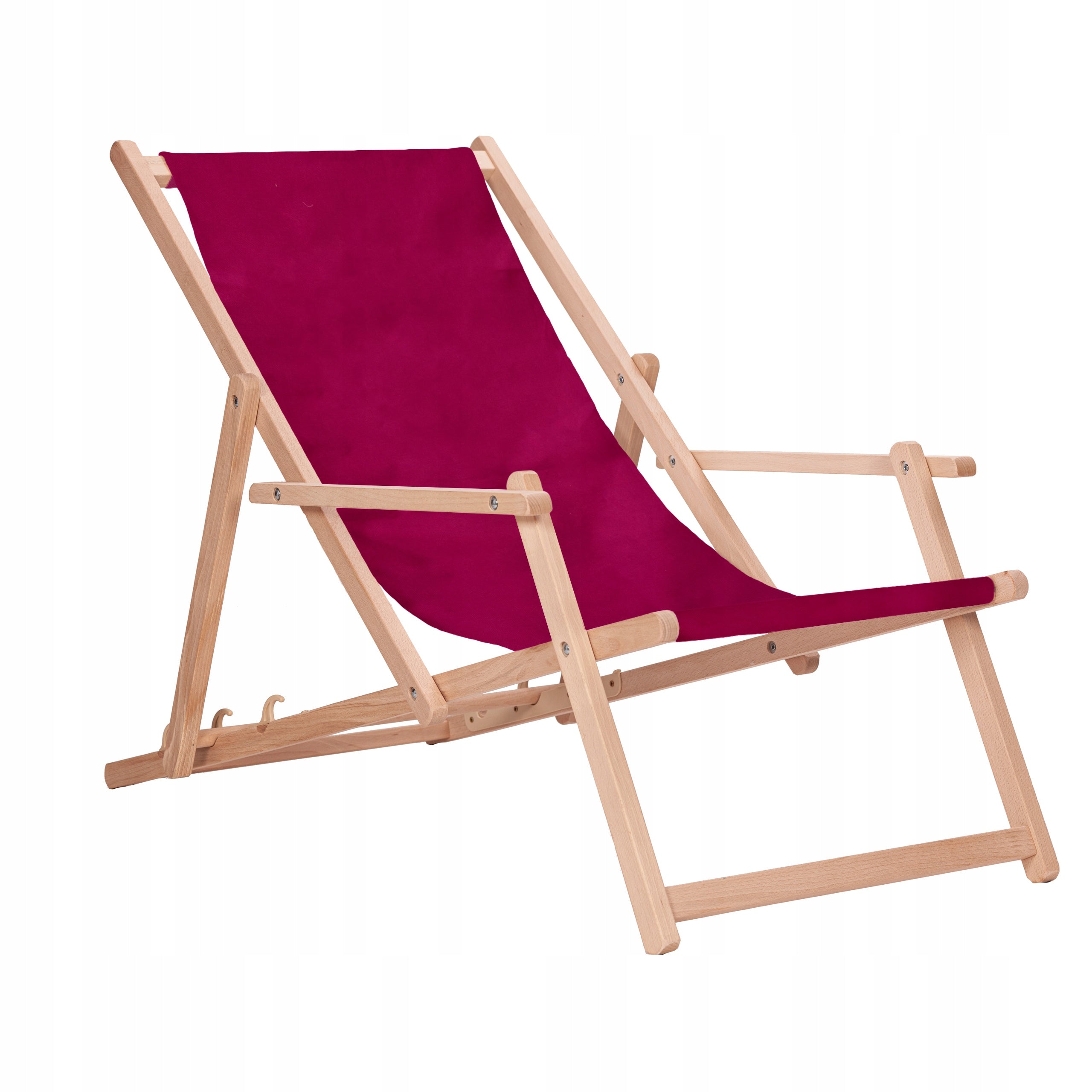 Wooden sun lounger with garden armrests San-Drew TP08 Manufacturer code TP08