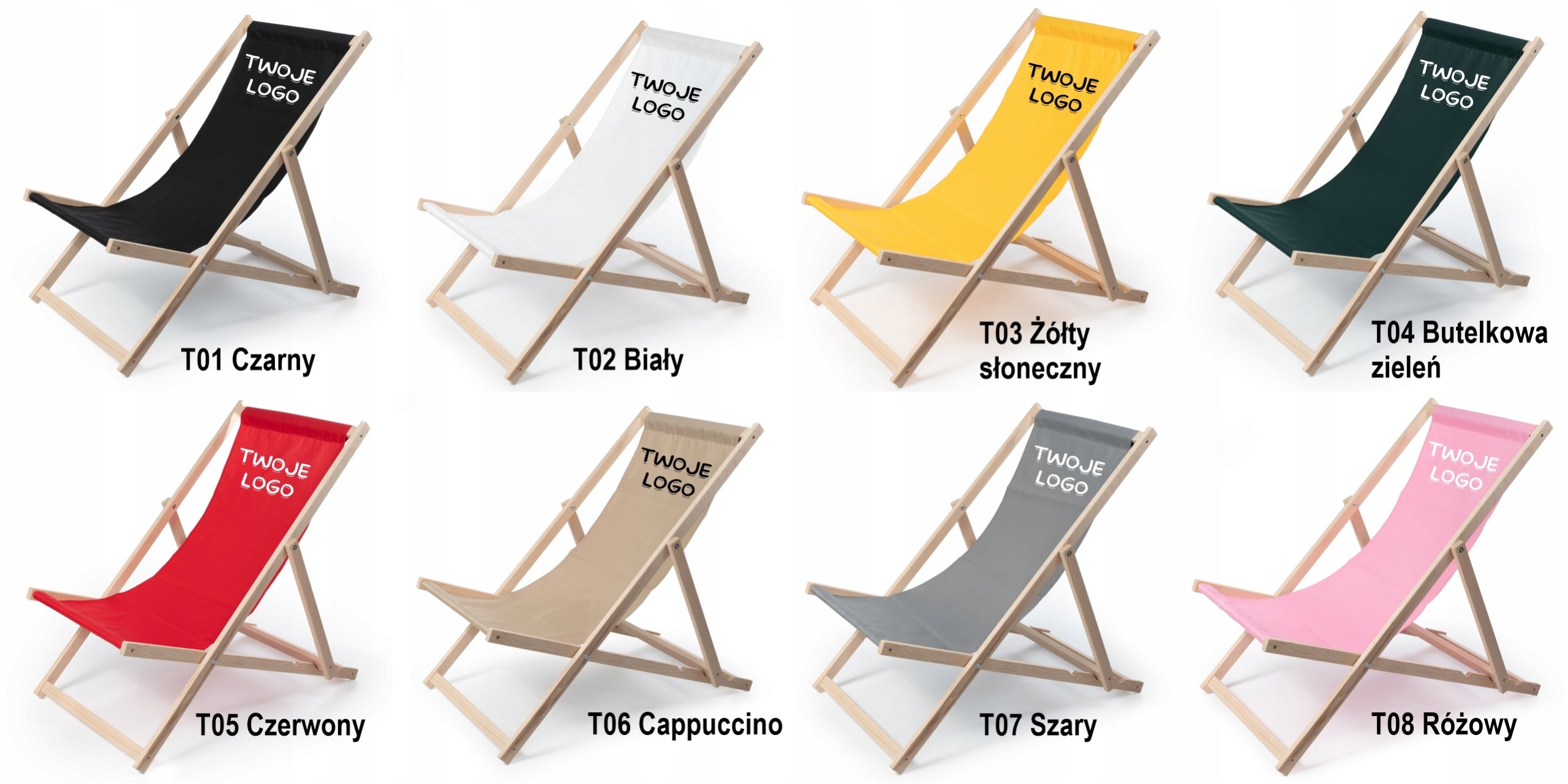 Wooden sunbed with its own print/logotype EAN (GTIN) 5905591266413