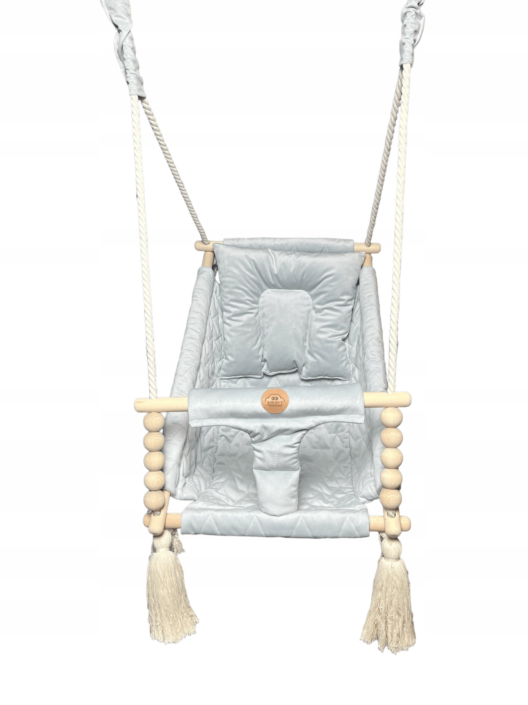 Wooden swing 3in1 - lounger, rocker - grey Packaging status original