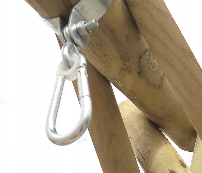 Wooden swing Klara with two seats Manufacturer code HUŚTAWKA KLARA