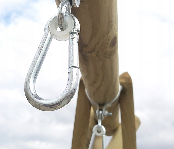 Wooden swing Klara with two seats Material of manufacture wood