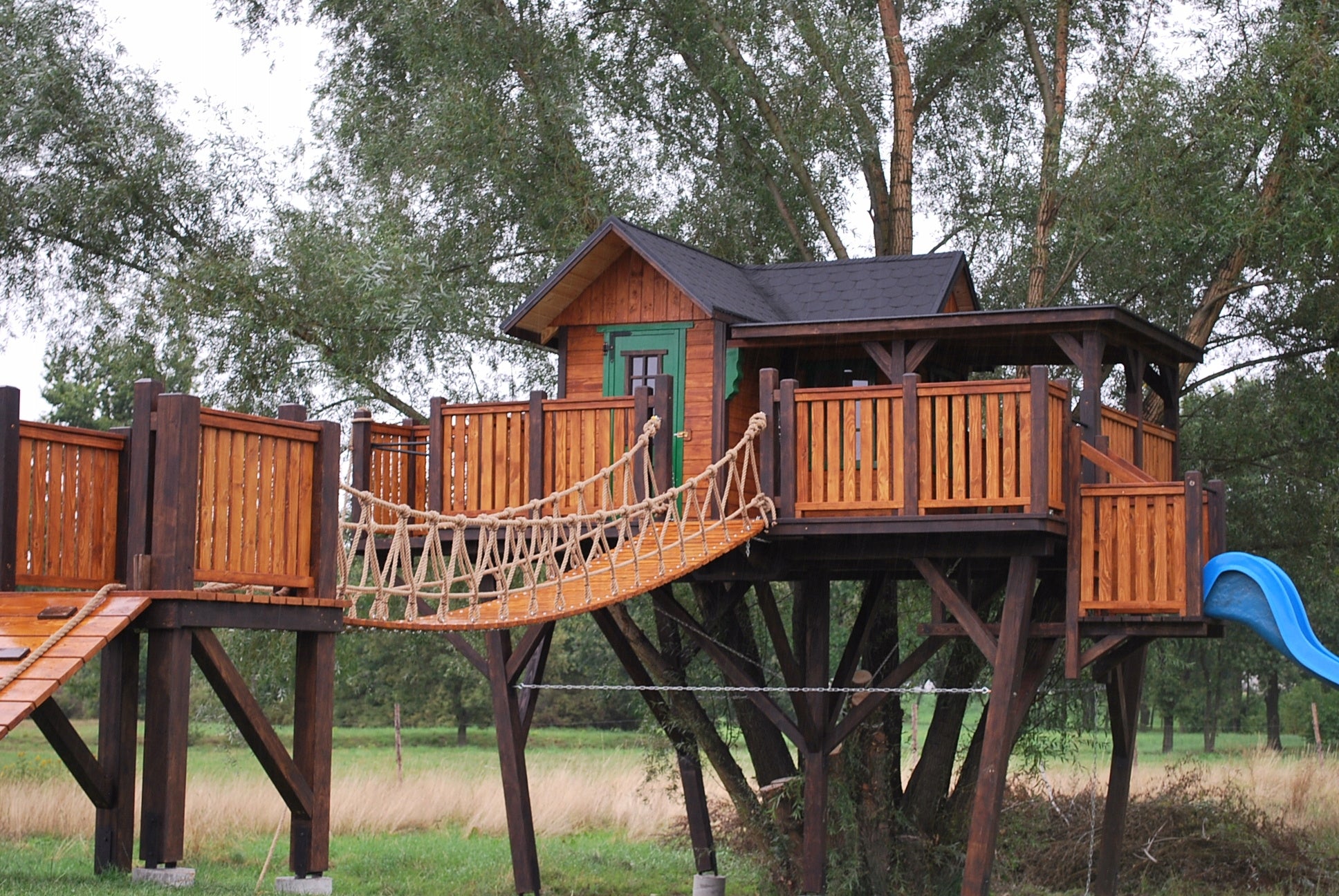 Wooden tree house DND02! square toys for children! Brand KROKIEWKA pracownia stolarska