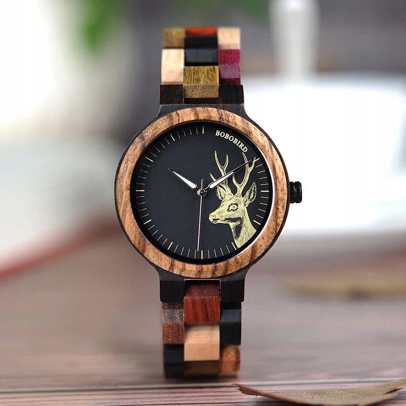 Wooden watch BOBO BIRD P14-3 Women Bobobird Brand Bobo Bird