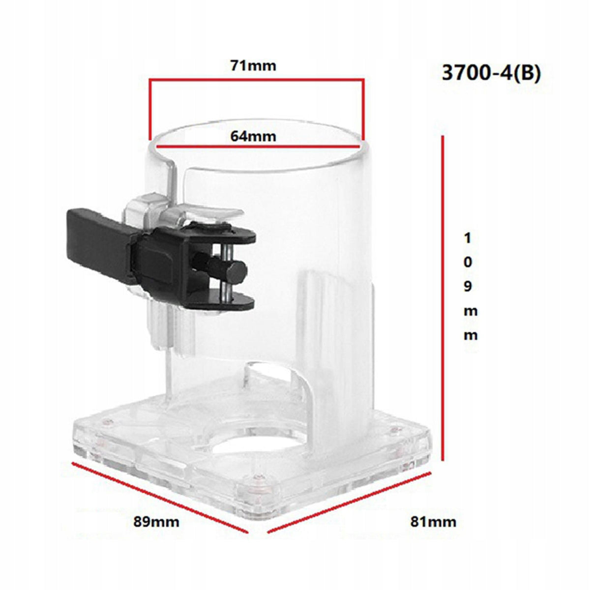 Woodworking Trimmer Router Clear Plastic Base Power Tool Protector H Mode of operation other
