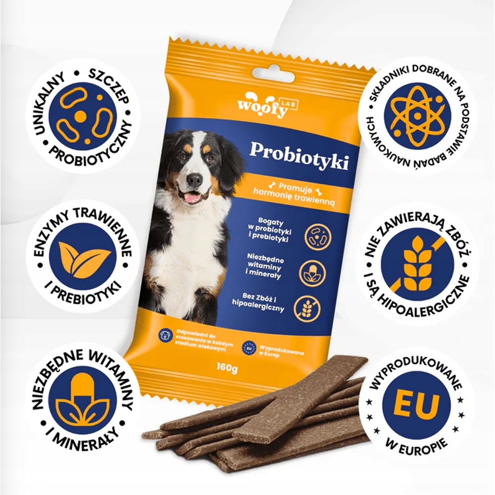 Woofy Lab Dogs Probiotic – Hypoallergenic Digestive Supplement – 6 Packs Manufacturer code 6xMEK-001-PL