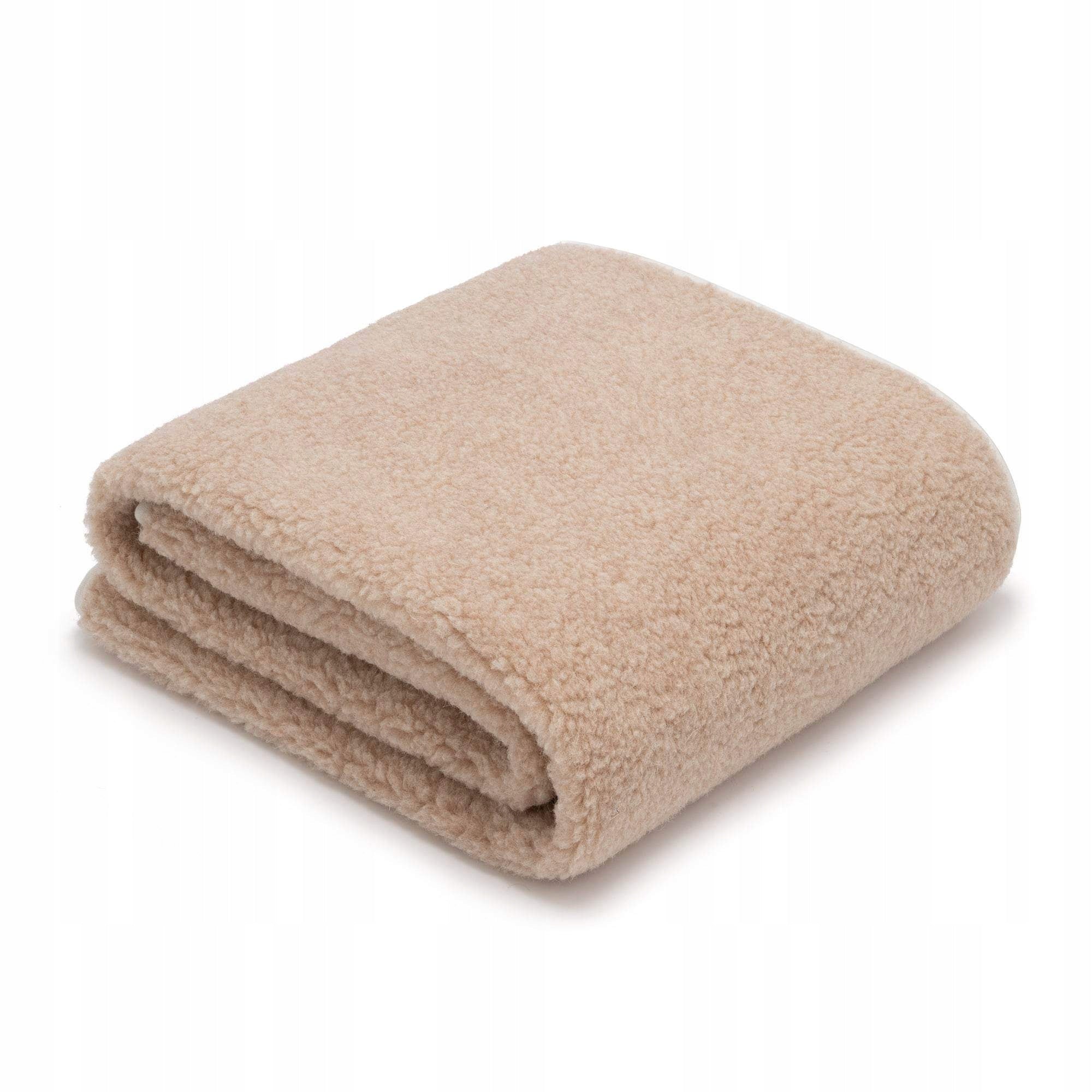 Wool Blanket Merinos Australian 100% Wool Beige Lamb Warm 220x200
