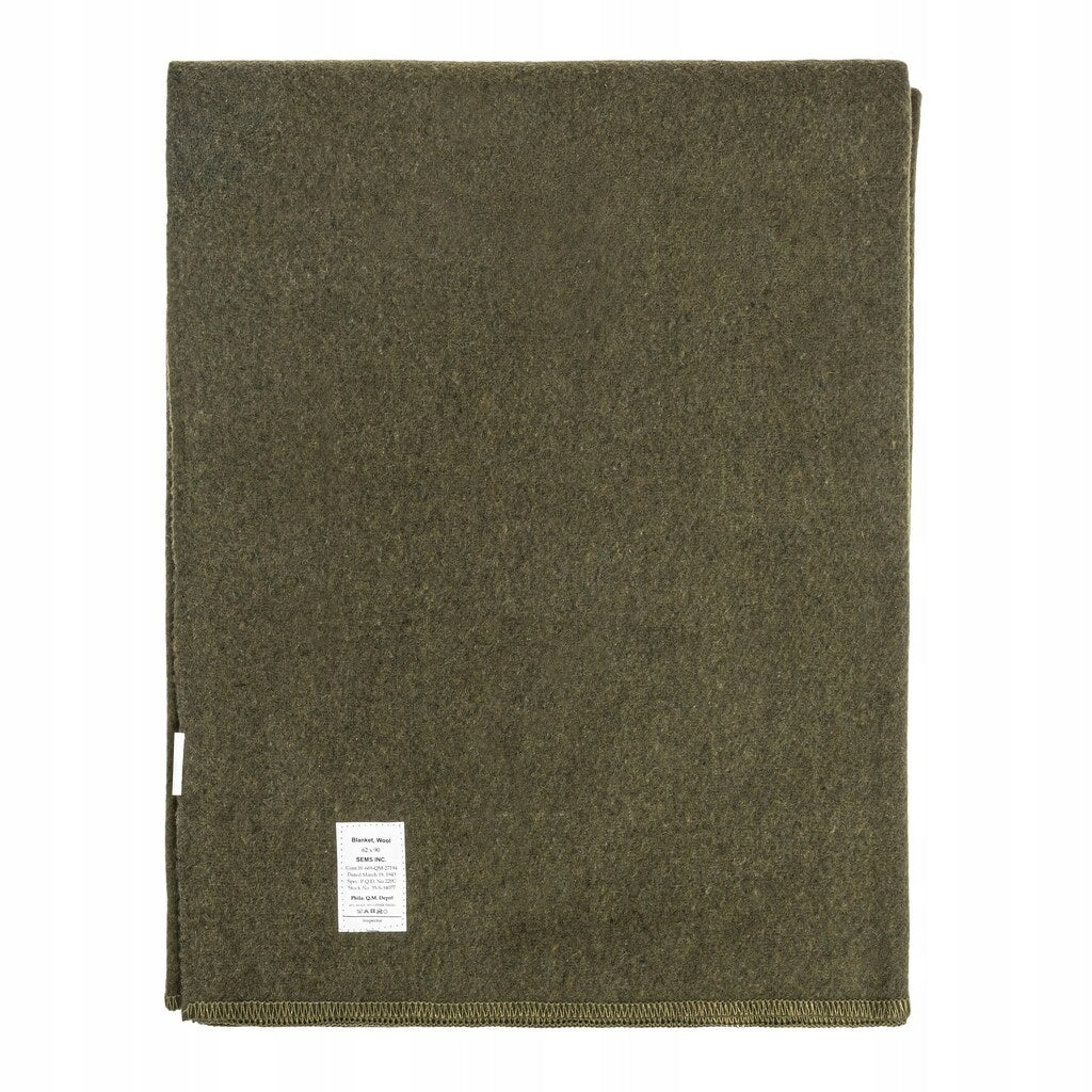 Wool blanket Mil-Tec US 225 x 165 cm - Green Manufacturer code 14429501