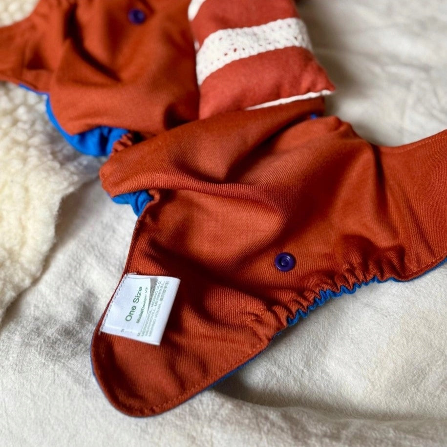 Wool swaddle SIO NB, PUPPI 100% Merino - Autumn Carnival Kind woolen