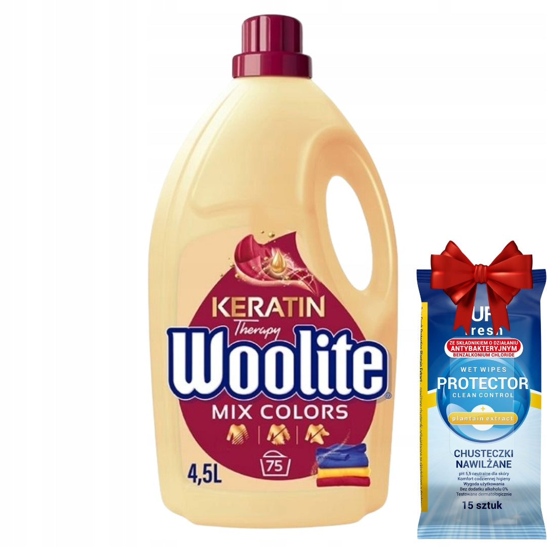 Woolite Colour 4,5L Washing Liquid (75 Washes) + Freebie