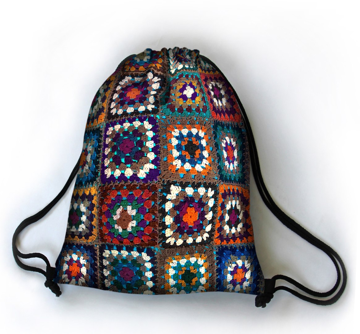 Rucksackkordel gehäkelt 