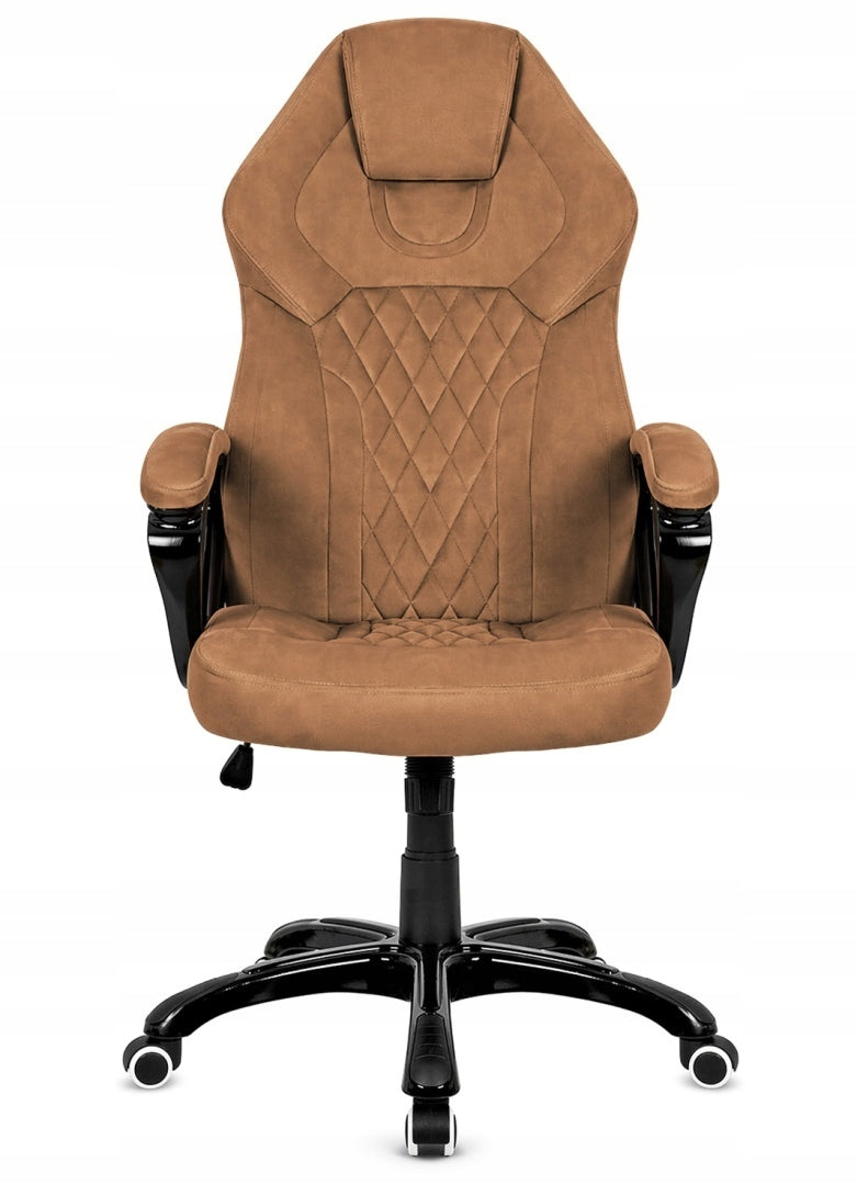 Work Desk Swivel Chair for President Fabric Brown Manufacturer code SPD1-SPIDER-ALCANTRARA-BROWN