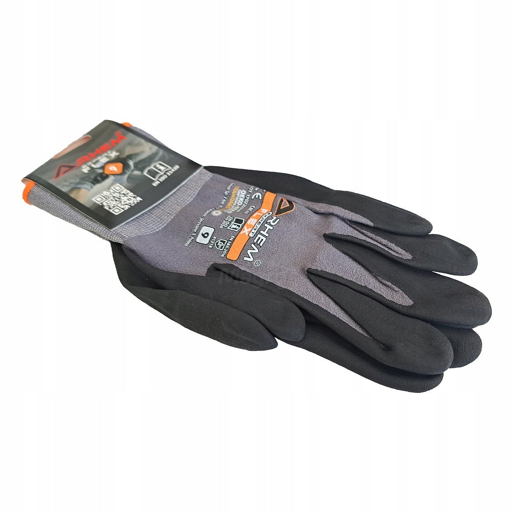 Work Gloves Protective Precision Seamless Latex BHP ARHEM FLEX 9-L Packaging status original