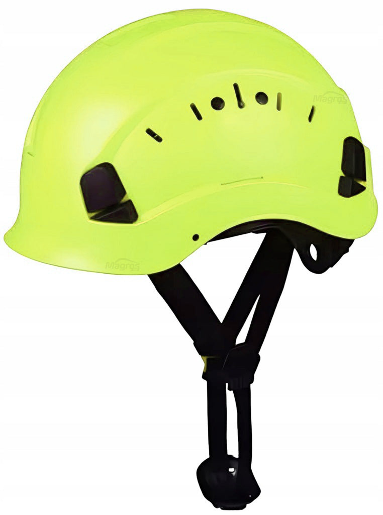 Work Helmet Industrial Helmet Protective Ventilated Construction BHP ABS HiVis Manufacturer code Kask HELMET ABS HiVis Wentylowany z Paskiem
