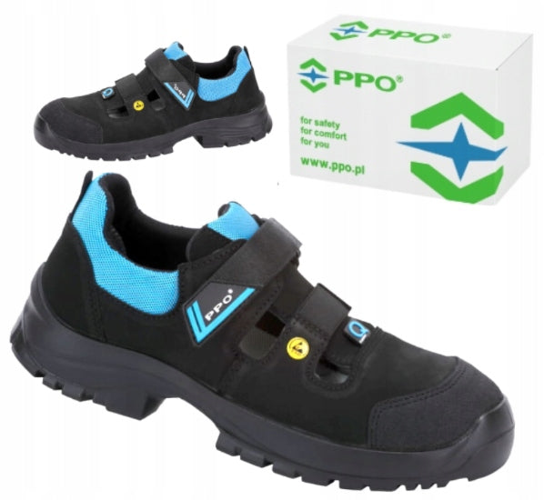 Work SANDALS BHP breathable summer shoes PREMIUM polish PPO STRZELCE 38