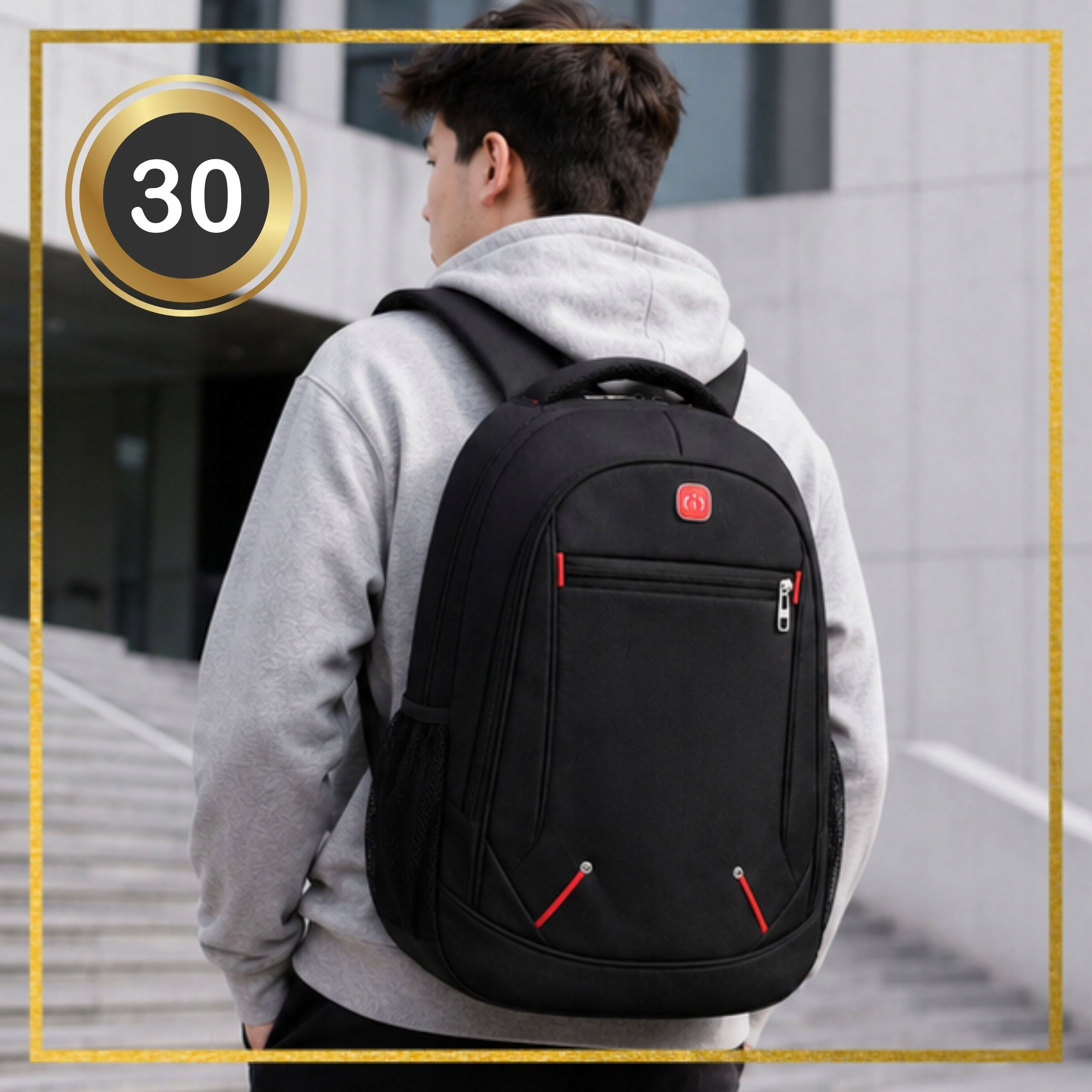 Work School Backpack Urban Spacious 30 L Waterproof Women's Men's Packaging status original