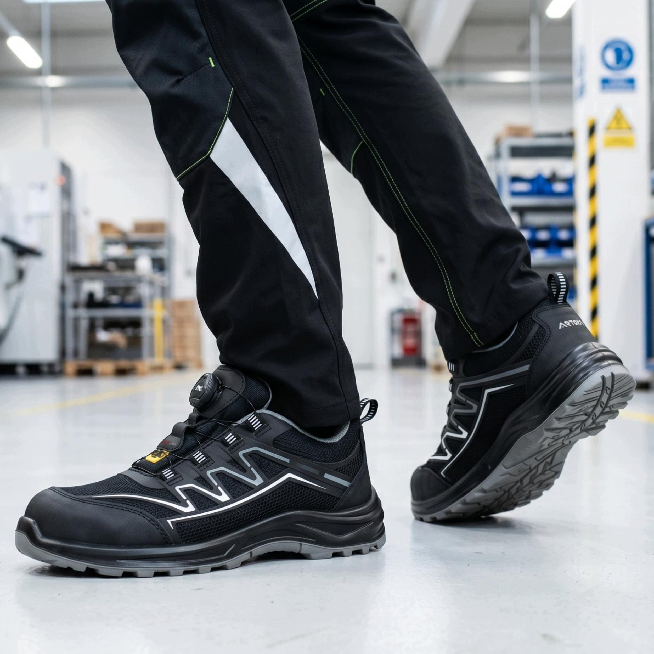 Work Shoes S1P Shoes Breathable with Toe Health and Safety Anti-Puncture ESD BOA Packaging status original