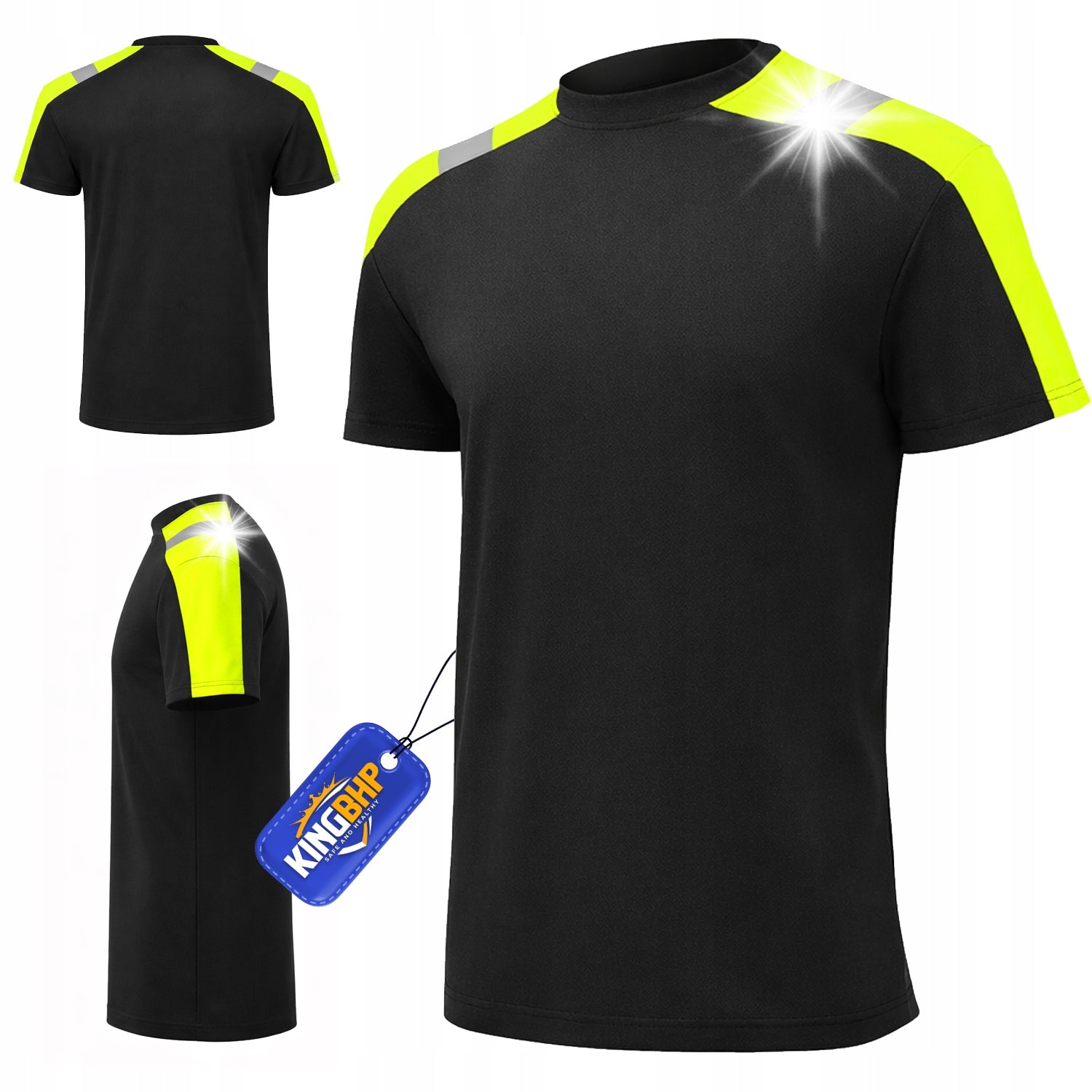 Work T-shirt warning T-SHIRT REFLECTIVE Hi-VIS REFLECTIVE COTTON mix