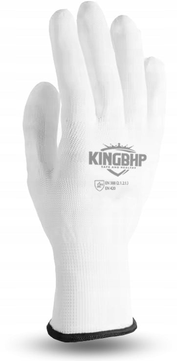 Work gloves Polyurethane ULTRA MANUAL POLYURETHANE PU WHITE x10 pairs Medical device no