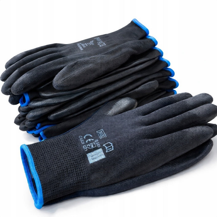 Work gloves protective gloves 10PAR STRONG PRECISION coated 9-L Packaging status original