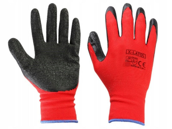 Work glovesr.9 latex coated Glove set 10 pairs Brand DBautomotive