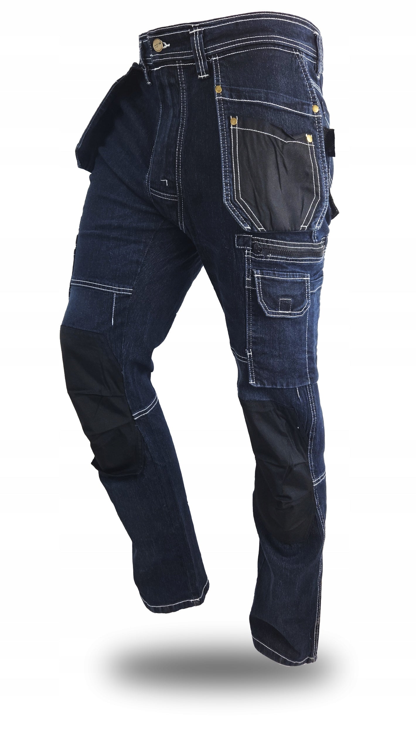 Work pants JEANS STRETCH Elastic REINFORCED DENIM MONTER denim Packaging status original
