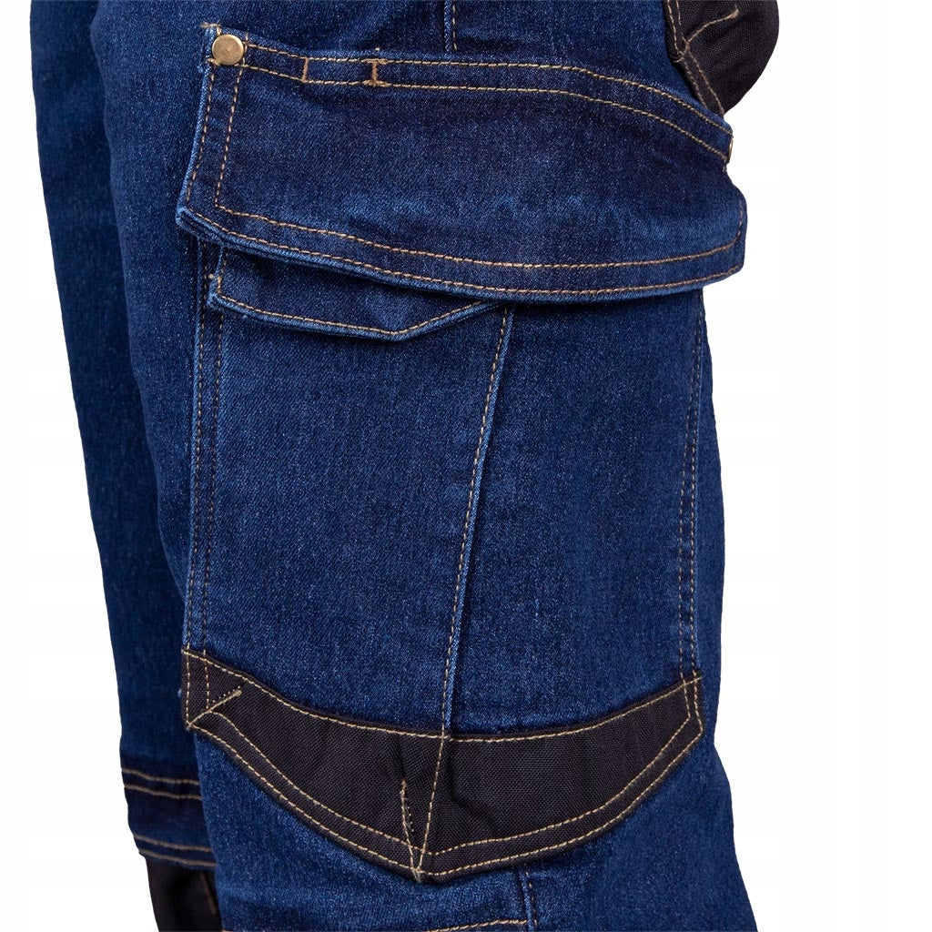 Work pants JEANS STRETCH Elastic pants REINFORCED DENIM denim Brand KING BHP