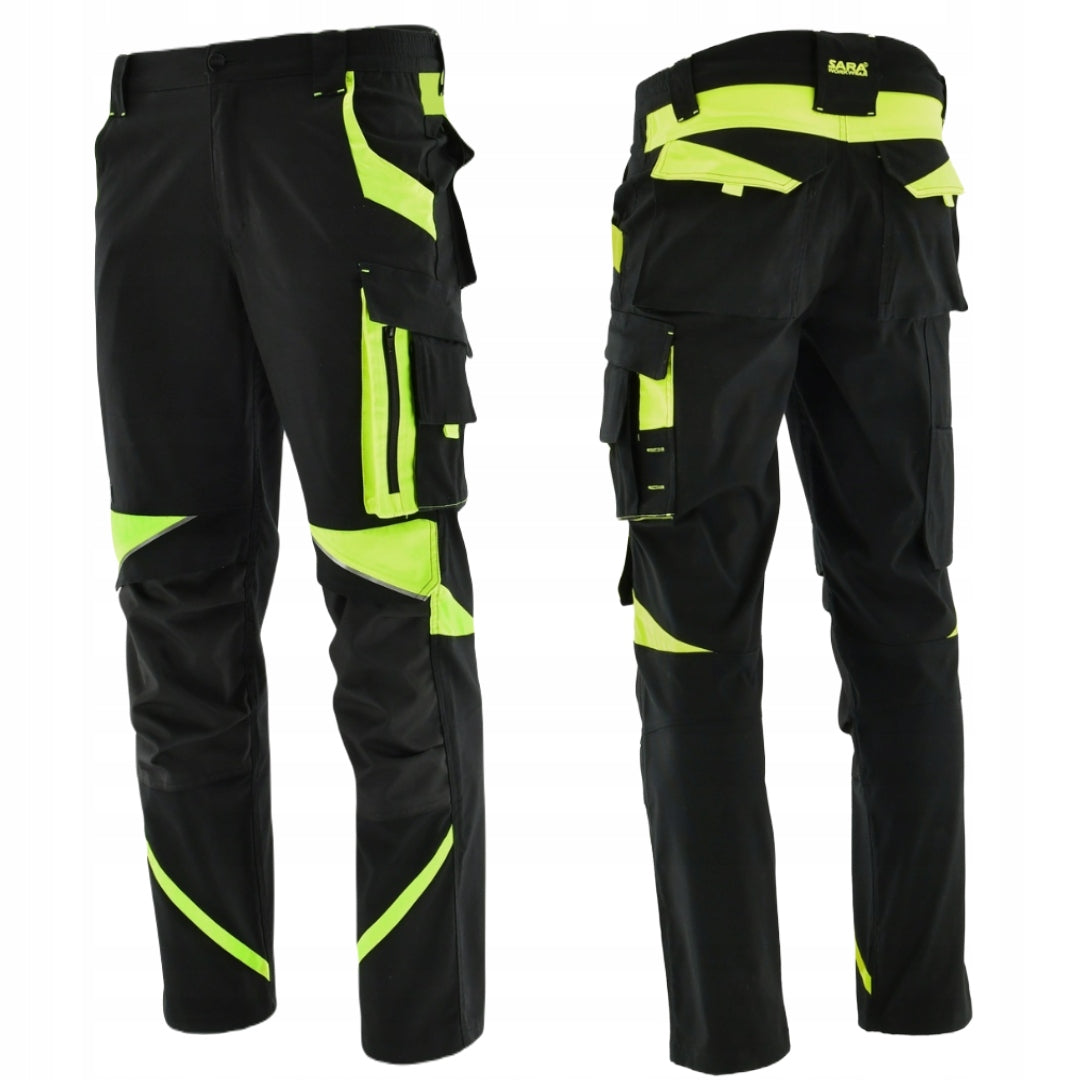 Work pants assembly elastic to the waist reflectors NEOFLEX SARA r. 46