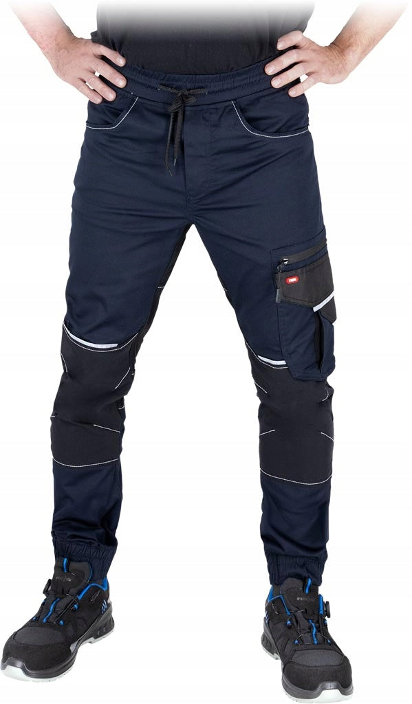 Work pants joggers elastic stretch comfortable with health and safety pockets strong