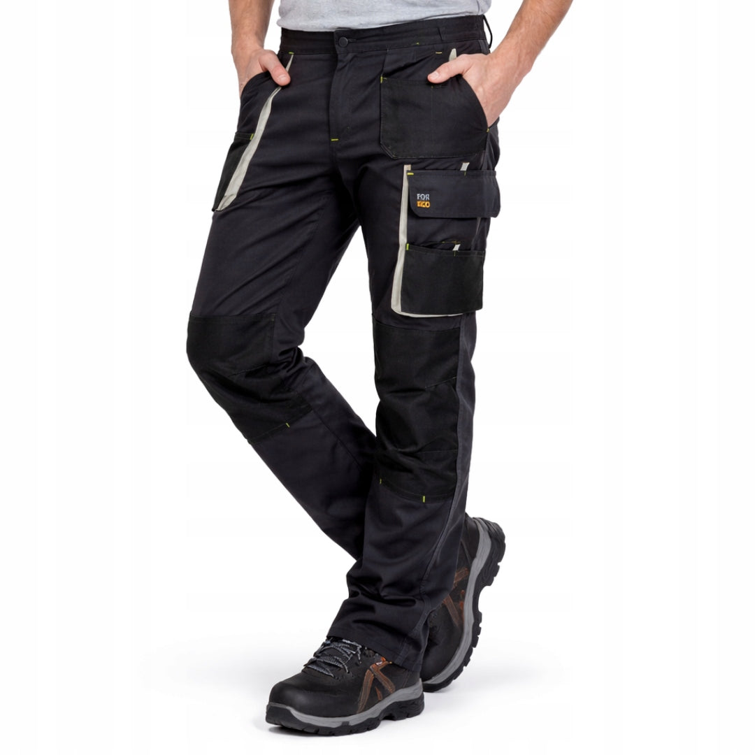 Work pants men's trousers strong garfit-gray for work r. 50 Manufacturer code Spodnie robocze grafitowo/szare FOR