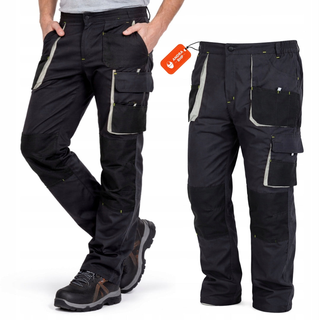 Work pants men's trousers strong garfit-gray for work r. 50