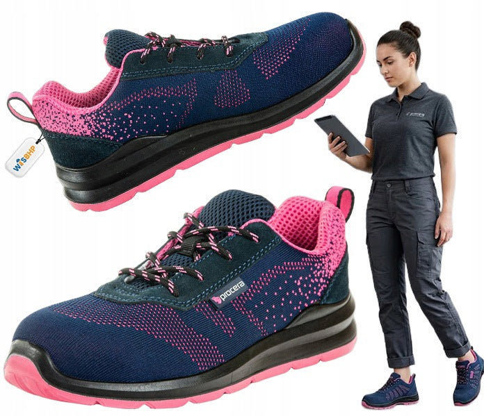 Work shoes WITH SHEET METAL WOMEN'S SPORTS SHOES S1 lightweight toe cap COMFORTABLE