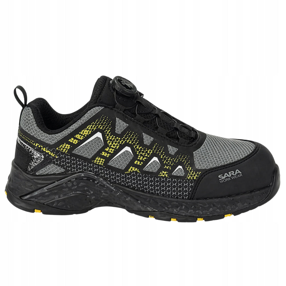 Work shoes with toe cap lightweight breathable sneakers S1P comfortable BHP Manufacturer code Buty robocze półbuty z podnoskiem lekkie BHP