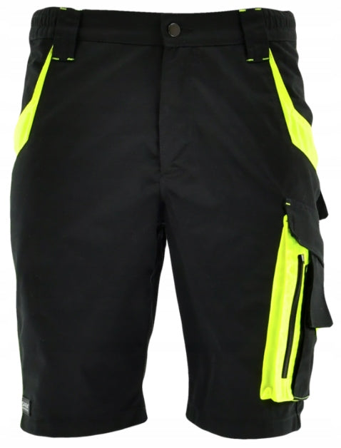 Work shorts TROUSERS short health and safety shorts ELASTIC stretch + BELT M Brand Keilor