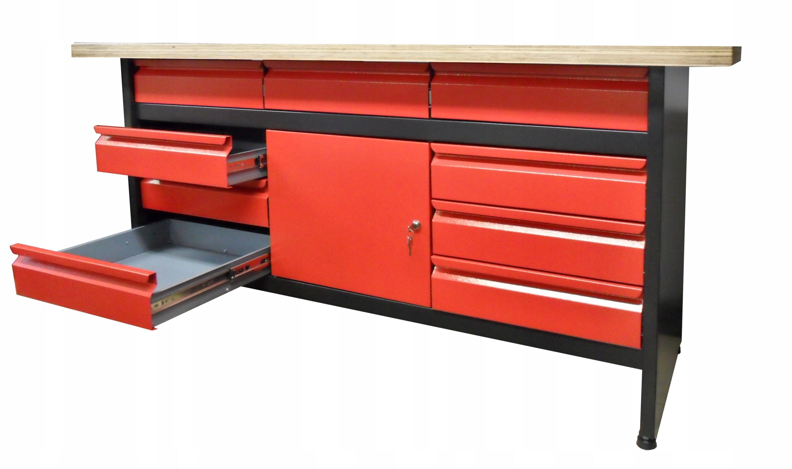 Workbench 9 drawers 1 cabinet work table, large 170 cm, Polish EAN (GTIN) 5904966035913