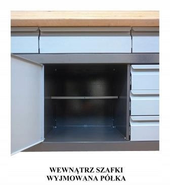Workbench extension pendant work garage cabinet COLORS -variants Product width 170 cm